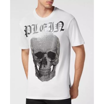 PHILIPP PLEIN Белая хлопковая футболка 