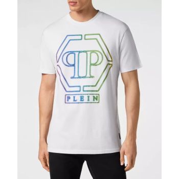 Футболка мужскаяPHILIPP PLEIN White SS Hexagon