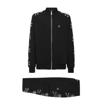 PHILIPP PLEIN Чорний спортивний костюм Skull & Bones