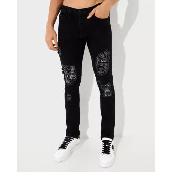 Черные джинсы Paisley Super Straight от PHILIPP PLEIN