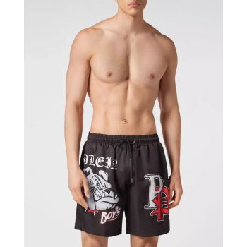 Шорты для плавания PHILIPP PLEIN Black Bulldog