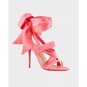 Сандалии CHRISTIAN LOUBOUTIN Pink Foulard Cheville